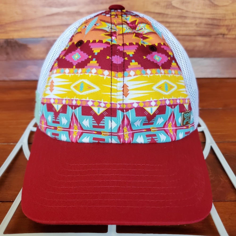 Hooey Aztec‎ Hat Cap Women Snapback Mesh Adjustable OSFM Western
